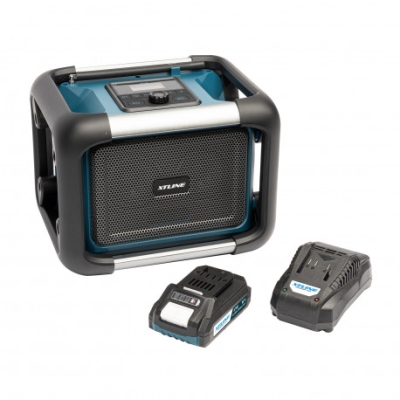 XTline - Bluetooth Rádio 18V +AKU 2.0Ah +nabíjačka 2.4A