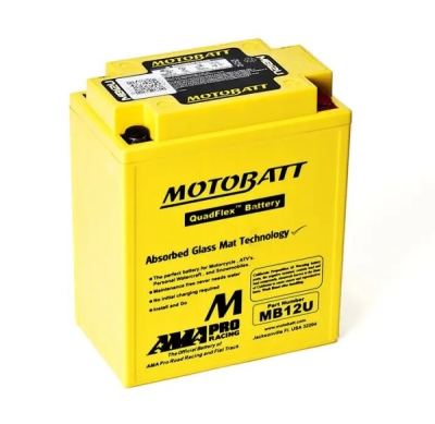 Motobatt - Motobatéria Quadflex AGM12V, 15AH, 160A P+