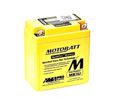 Motobatt - Motobatéria Quadflex AGM 12V, 3AH, 50A P+
