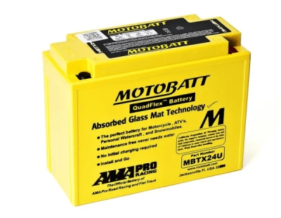 Motobatt - Motobatéria Quadflex AGM 12V, 25AH, 300A P+