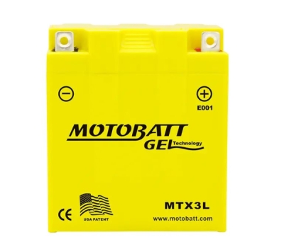 Motobatt - Motobatéria Gel 12V, 3AH, 40A P+