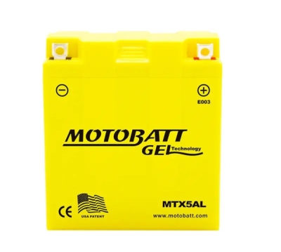 Motobatt - Motobatéria Gel 12V, 5AH, 85A P+