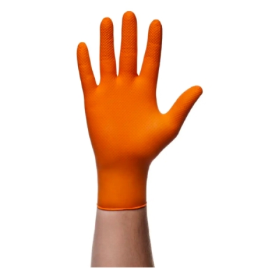AMiO - Nitrilové rukavice MERCATOR GoGrip ORANŽOVÉ 4ks XL