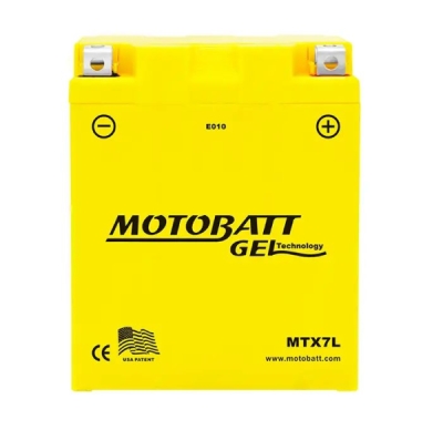 Motobatt - Motobatéria Gel 12V, 7AH, 105A P+