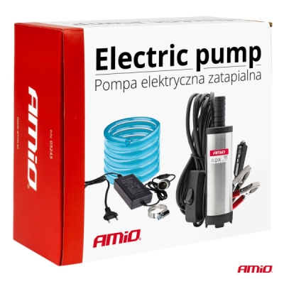 AMiO - Elektrické čerpadlo na naftu 12V ponorné, priemer 38 mm -súprava s hadicou