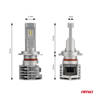 AMiO - LED žiarovky hlavného svietenia H7 X1 Series AMiO