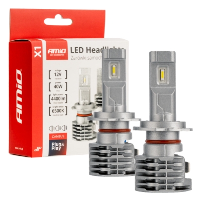 AMiO - LED žiarovky hlavného svietenia H7 X1 Series AMiO