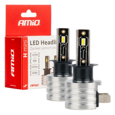 AMiO - LED žiarovky hlavného svietenia H3 H-mini Series