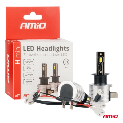 AMiO - LED žiarovky hlavného svietenia H3 H-mini Series