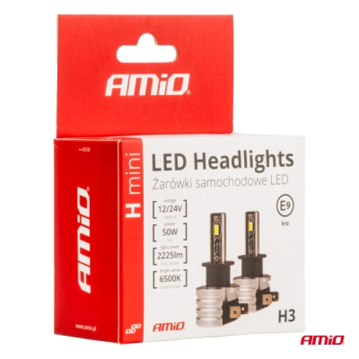AMiO - LED žiarovky hlavného svietenia H3 H-mini Series
