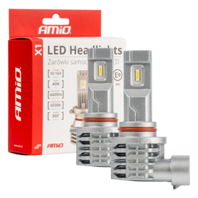 AMiO - LED žiarovky hlavného svietenia HB4 9006 X1 Series AMiO