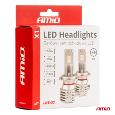 AMiO - LED žiarovky hlavného svietenia HB4 9006 X1 Series AMiO
