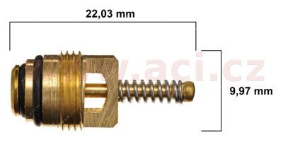 ventil klimatizace R134a M10