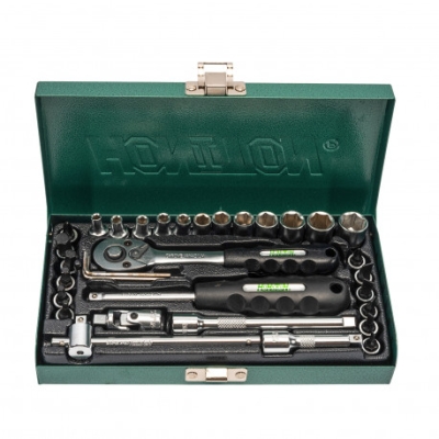 HONITON - Hlavica 1/4" sada 33 dielov kovový box