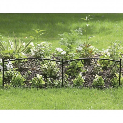 Classic metal border 0,4x1m hnedý