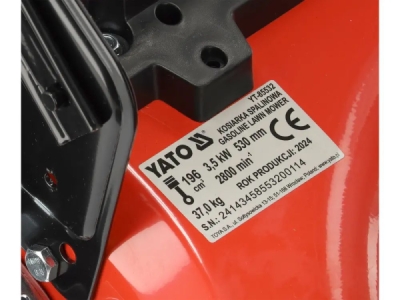 Yato - Benzínová kosačka 3.5kW rez Ø53cm