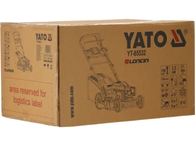 Yato - Benzínová kosačka 3.5kW rez Ø53cm
