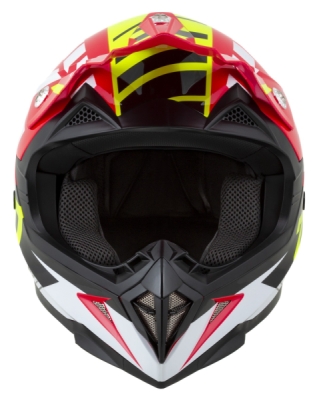 ZED - prilba X1.9D TARGA, ZED, detská (červená/žltá fluo/čierna/biela, veľ. M)