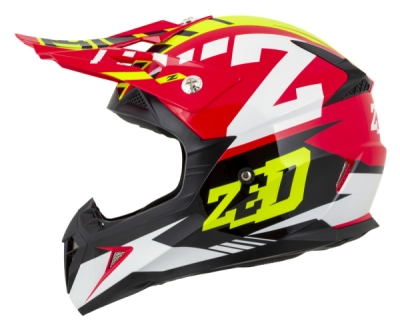 ZED - prilba X1.9D TARGA, ZED, detská (červená/žltá fluo/čierna/biela, veľ. S)