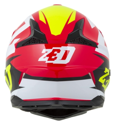 ZED - prilba X1.9D TARGA, ZED, detská (červená/žltá fluo/čierna/biela, veľ. S)