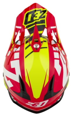 ZED - prilba X1.9D TARGA, ZED, detská (červená/žltá fluo/čierna/biela, veľ. S)