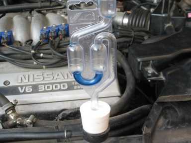 Carmotion - Tester tesnosti tesnenia hlavy modrý CO2