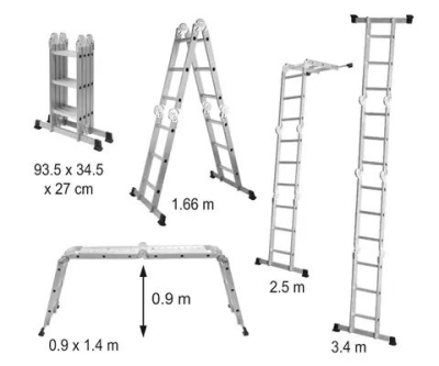 Vorel multifunkčný rebrík 4×3