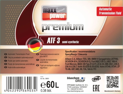 Protec - MAXXPOWER PREMIUM ATF 3 60L