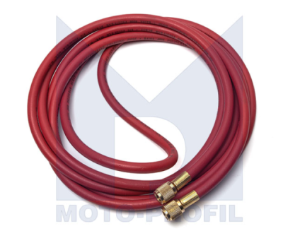 Magneti Marelli - hadica pre klimatizačnú stanicu, červená, R134a, Ø1/4’’ SAE x Ø1/4’’ SAE, 400cm