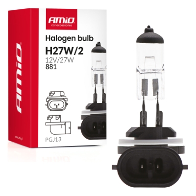 AMiO - Halogénová žiarovka H27W/2 881 PGJ13 12V 27W