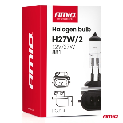AMiO - Halogénová žiarovka H27W/2 881 PGJ13 12V 27W