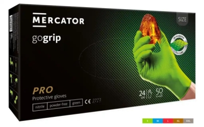 Mercator - Nitrilové rukavice GoGrip zelené veľkosť L, 50ks