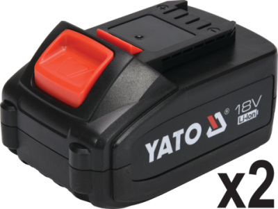 Yato - Skrutkovač/Vŕtačka 45Nm s 2x AKU 2Ah