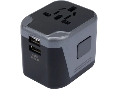 Yato - Cestovný adaptér 2x USB nabíjačkou 5V/2.4A