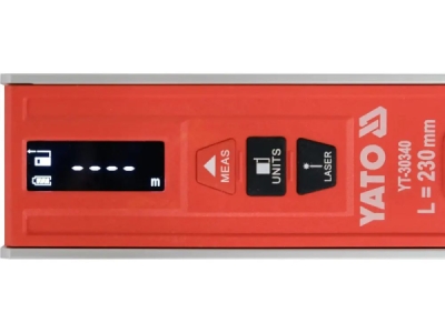 Yato - Hliníková torpédová vodováha 230mm