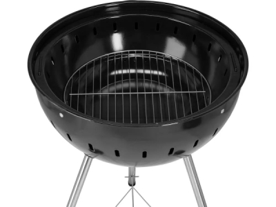 Yato - Okrúhly gril na drevené uhlie, čierny Ø54cm