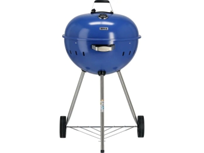 Yato - Okrúhly gril na drevené uhlie, modrý Ø54cm