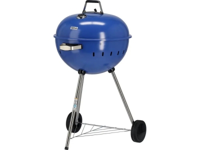 Yato - Okrúhly gril na drevené uhlie, modrý Ø54cm