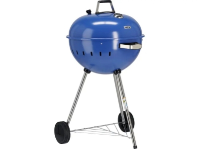 Yato - Okrúhly gril na drevené uhlie, modrý Ø54cm
