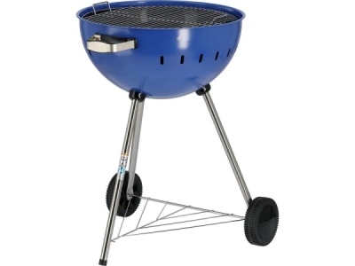 Yato - Okrúhly gril na drevené uhlie, modrý Ø54cm