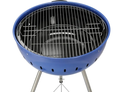 Yato - Okrúhly gril na drevené uhlie, modrý Ø54cm