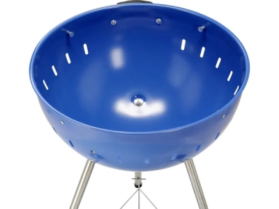 Yato - Okrúhly gril na drevené uhlie, modrý Ø54cm