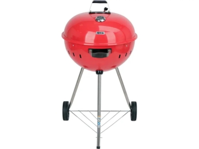 Yato - Okrúhly gril na drevené uhlie, červený Ø54cm