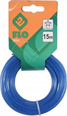 FLO - Struna do krovinorezu, tvar hviezda 2.4mm 15m