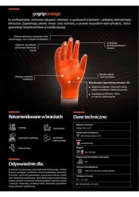 MERCATOR - rukavice nitrilove GOGRIP M