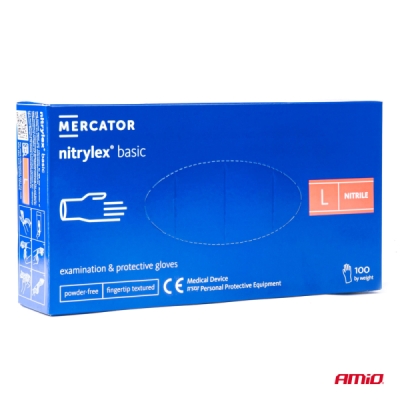 MERCATOR - Nitrilové rukavice Nitrylex Basic veľkosť L, 100 ks