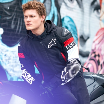 ALPINESTARS - Bunda ZACA AIR WATERPROOF, (čierna/biela/červená fluo, veľ. S)