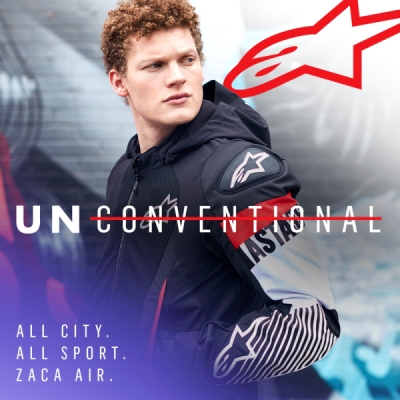 ALPINESTARS - Bunda ZACA AIR WATERPROOF, (čierna/biela/červená fluo, veľ. S)