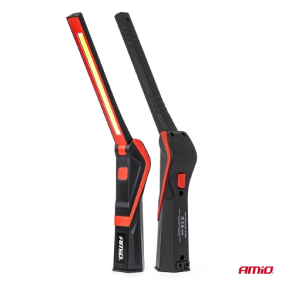 AMiO - Inšpekčná baterka so vstavanou batériou 5 W COB, 2600 mAh