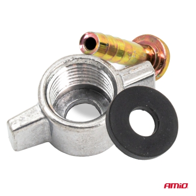 AMiO - Matica kompresora s motýlikovým závitom M16 x 1,5 pre 8 mm